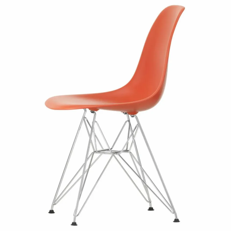 Vitra Chaise DSR Plastic - piètement Chromé - Charles & Ray Eames || Chaises, Tabourets, Bancs