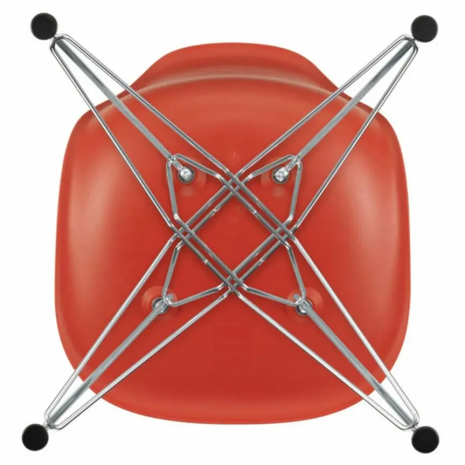 Vitra Chaise DSR Plastic - piètement Chromé - Charles & Ray Eames || Chaises, Tabourets, Bancs