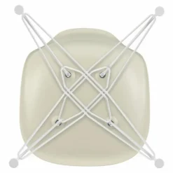 Vitra Chaises, Tabourets, Bancs*Chaise DSR Plastic - piètement blanc epoxy - Charles & Ray Eames |