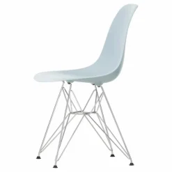 Clearance Vitra Chaise DSR Plastic - piètement Chromé - Charles & Ray Eames | Gris bleuté