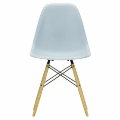 New Vitra Chaise DSW plastic - piètement érable - Charles & Ray Eames | Gris bleuté