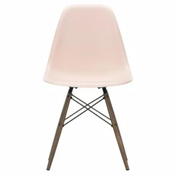 Clearance Vitra Chaise DSW plastic - piètement érable - Charles & Ray Eames | Rose tendre
