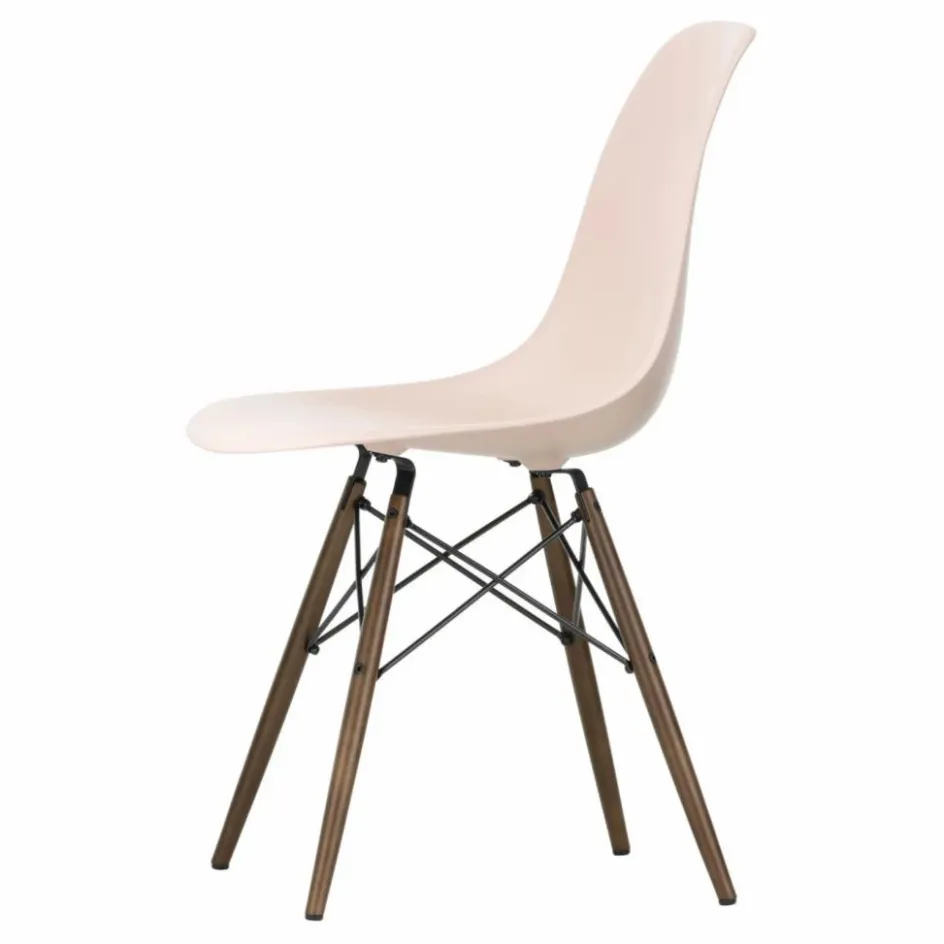 Clearance Vitra Chaise DSW plastic - piètement érable - Charles & Ray Eames | Rose tendre