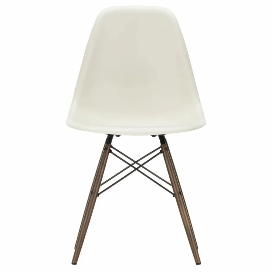 Sale Vitra Chaise DSW plastic - piètement érable - Charles & Ray Eames | Gris galet
