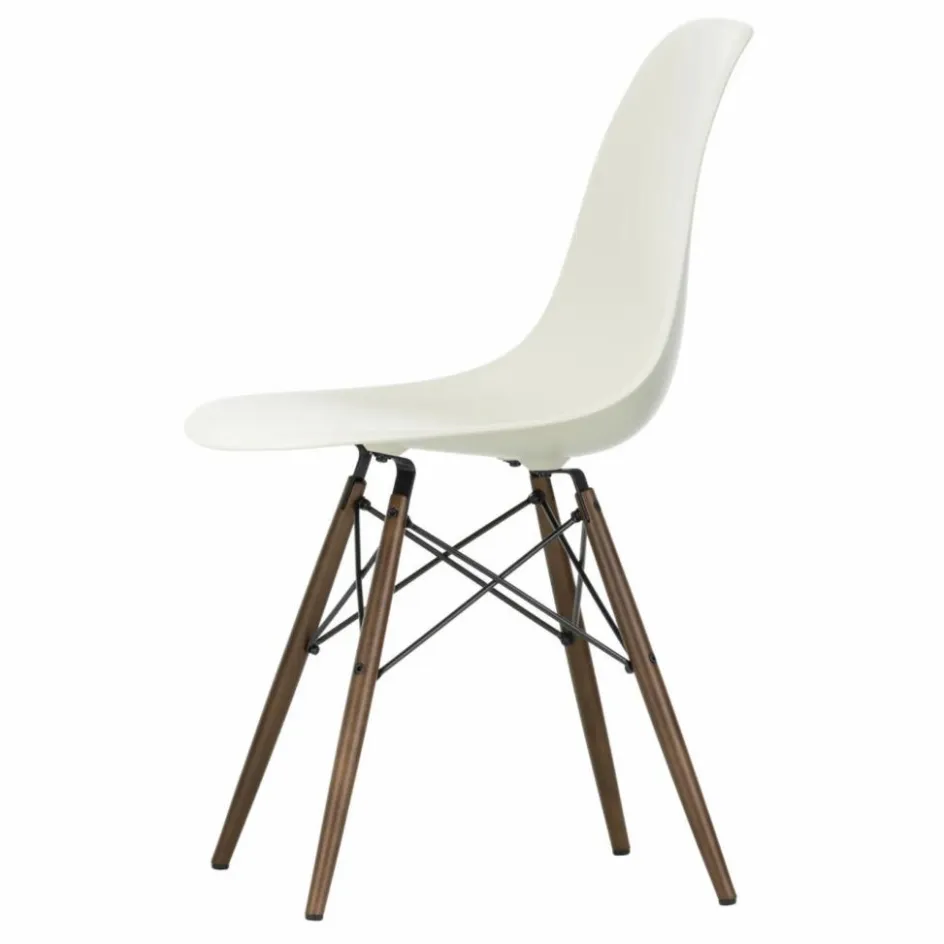 Sale Vitra Chaise DSW plastic - piètement érable - Charles & Ray Eames | Gris galet