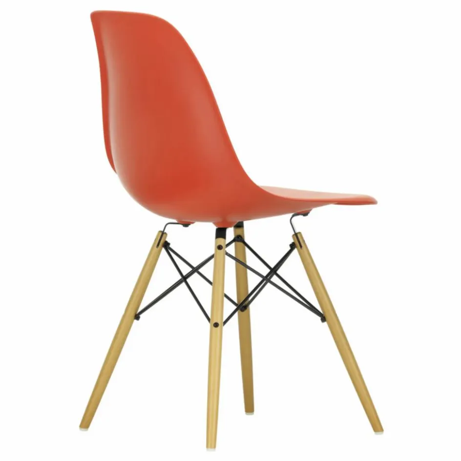 Outlet Chaise DSW plastic - piètement érable - Charles & Ray Eames | Chaises, Tabourets, Bancs