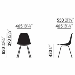 New Chaise DSX, Charles & Ray Eames, 1950 | Chaises, Tabourets, Bancs