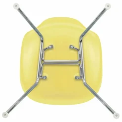 Online Vitra Chaise DSX Plastic - piètement Chromé - Charles & Ray Eames | Jaune citron