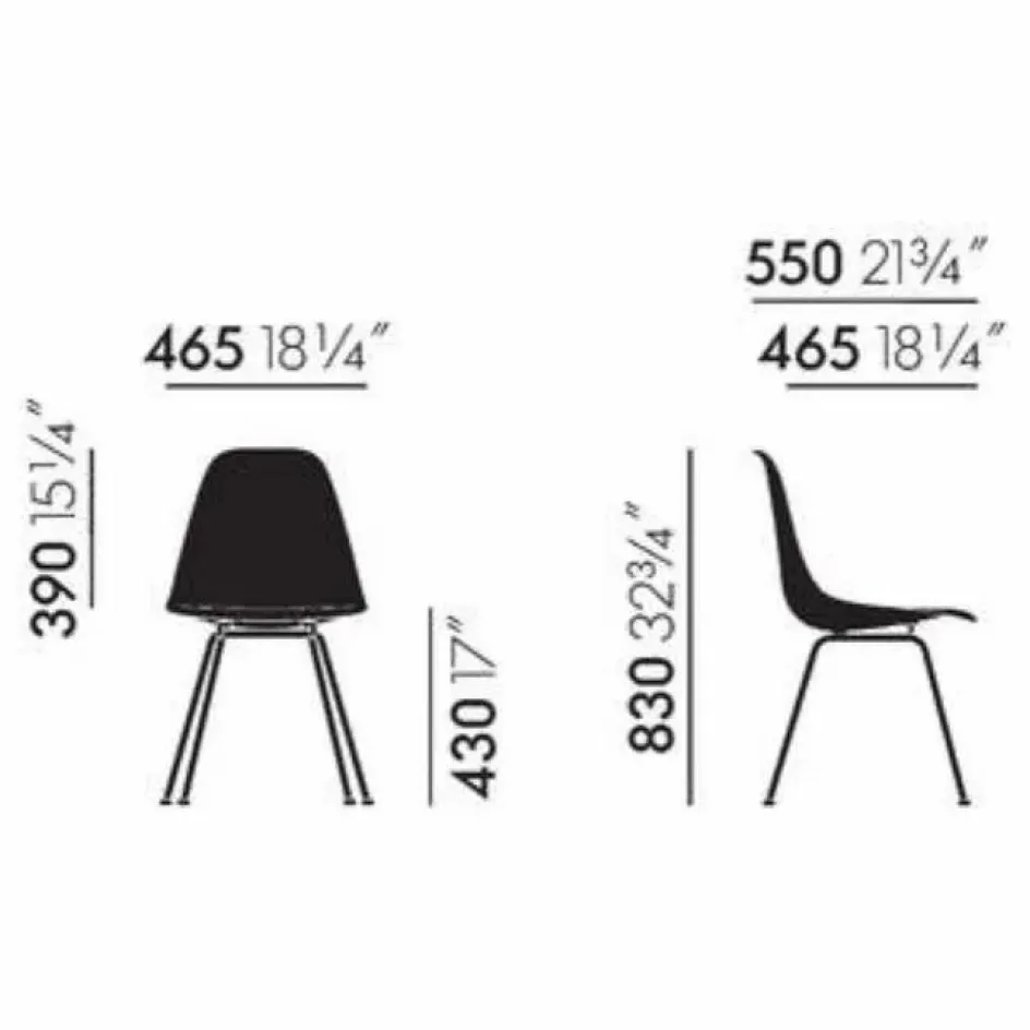 Online Vitra Chaise DSX Plastic - piètement Chromé - Charles & Ray Eames | Jaune citron