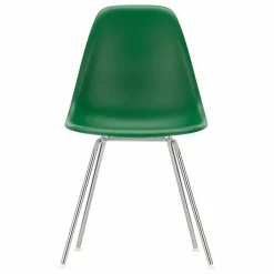 Discount Vitra Chaise DSX Plastic - piètement Chromé - Charles & Ray Eames | Vert émeraude