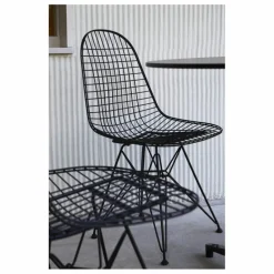 Online Vitra Chaise Eames wire DKR piètement epoxy | Basic Dark