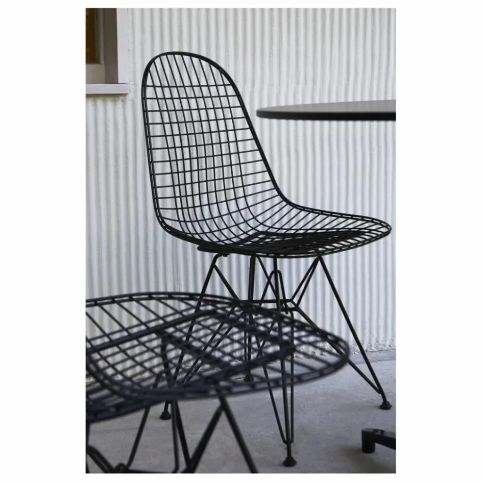 Online Vitra Chaise Eames wire DKR piètement epoxy | Basic Dark