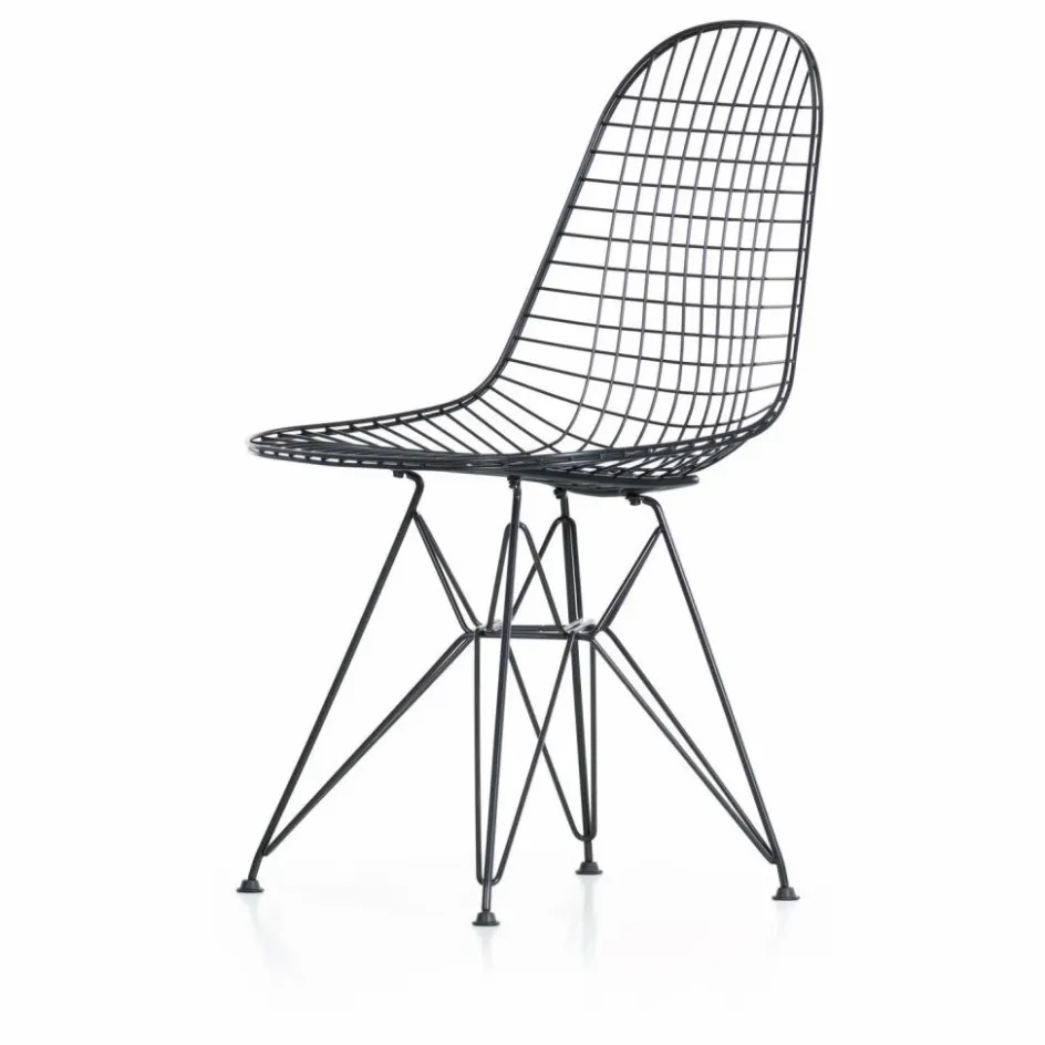 Online Vitra Chaise Eames wire DKR piètement epoxy | Basic Dark