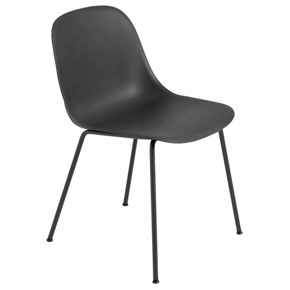 Best Muuto Chaise Fiber en plastique recyclé | Noir