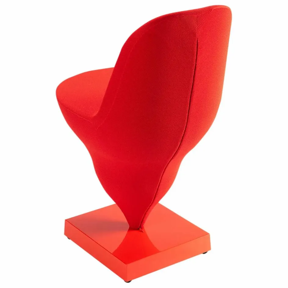 Clearance Moustache Chaise Gelato piètement - Jean-Baptiste Fastrez | Rouge