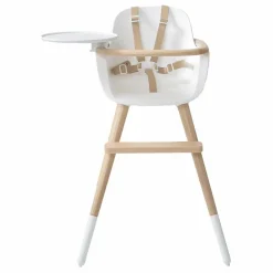 Micuna Chaise haute OVO LUXE ONE harnais en simili cuir beige || Chaises Hautes|Chaises Hautes, Transats