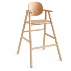 Discount Nobodinoz Chaise haute évolutive en bois massif Growing green Naturel