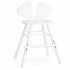Nofred Chaise junior en chêne Souris | Blanc