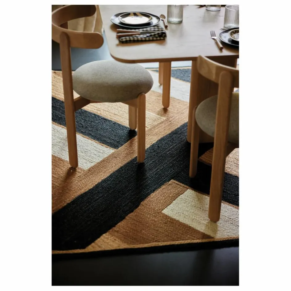 Gabrielle Paris Chaise Lilas en bois, assise en lin || Chaises, Tabourets, Bancs