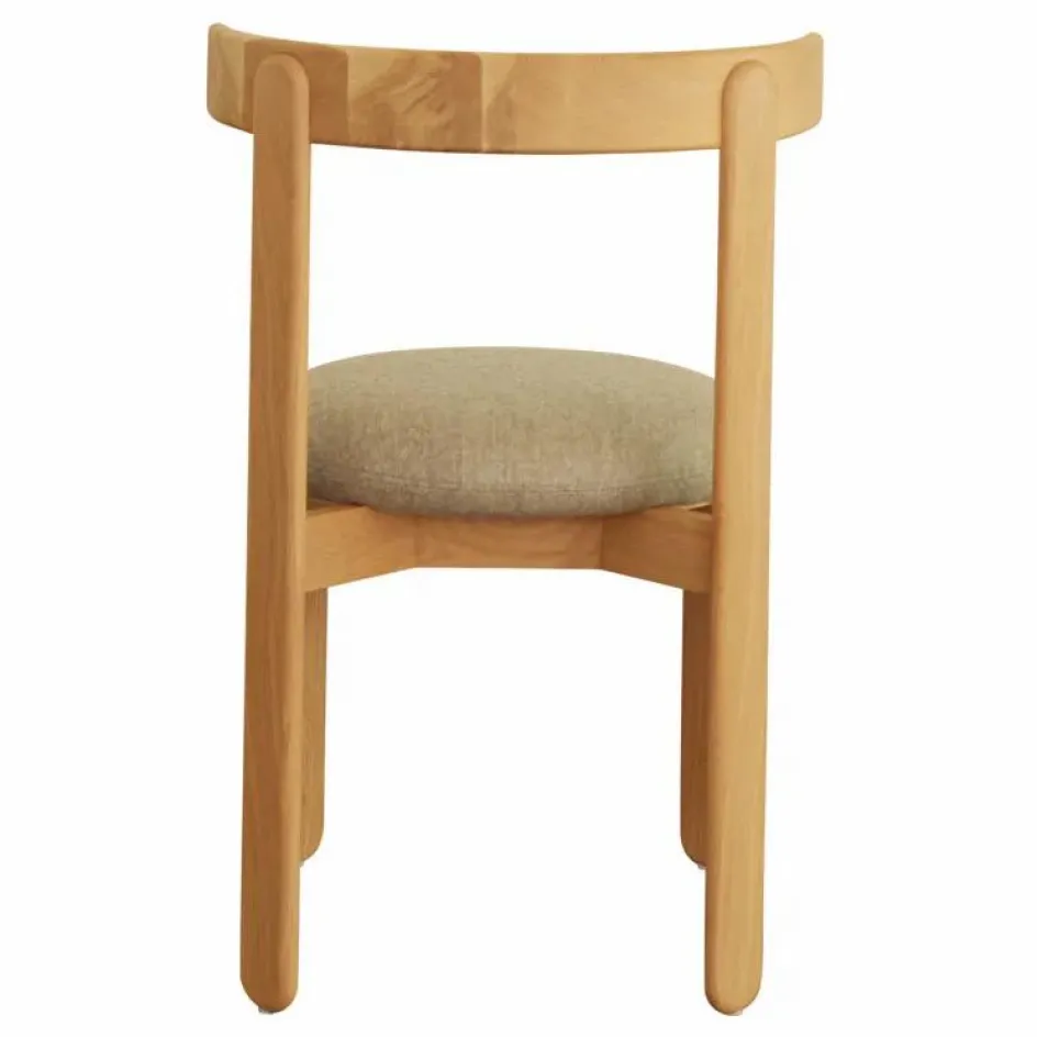 Gabrielle Paris Chaise Lilas en bois, assise en lin || Chaises, Tabourets, Bancs