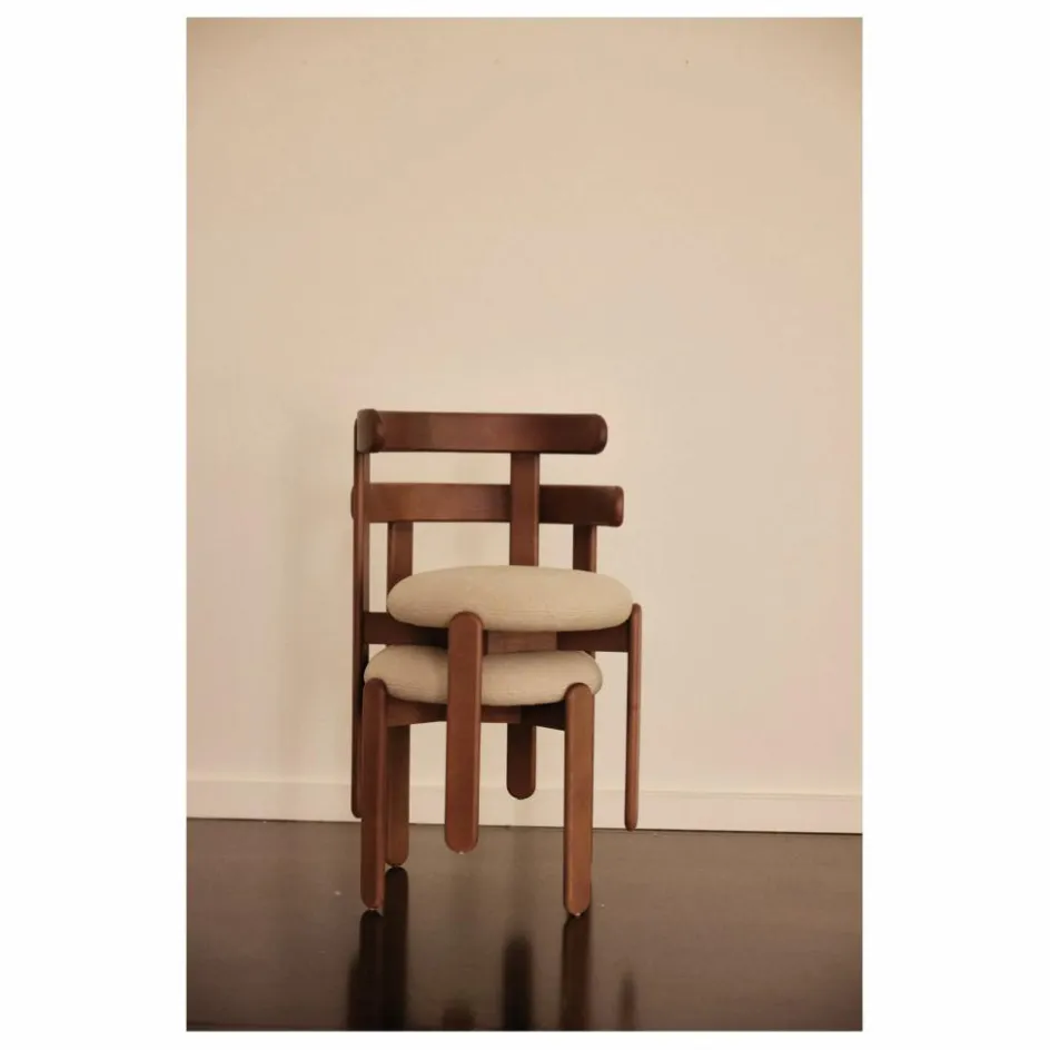 Gabrielle Paris Chaises, Tabourets, Bancs*Chaise Lilas en bois, assise en lin |