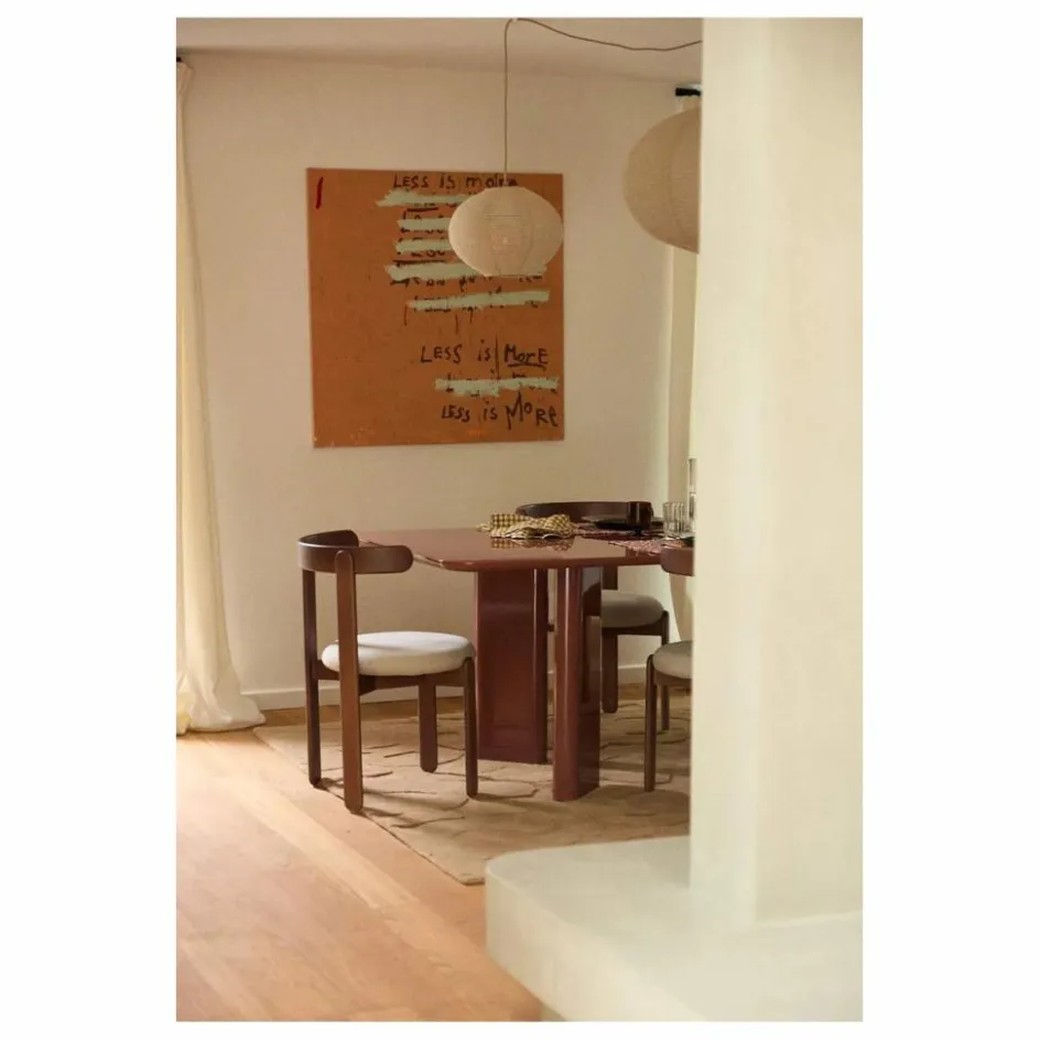 Sale Chaise Lilas en bois finition Teck, assise en lin | Chaises, Tabourets, Bancs