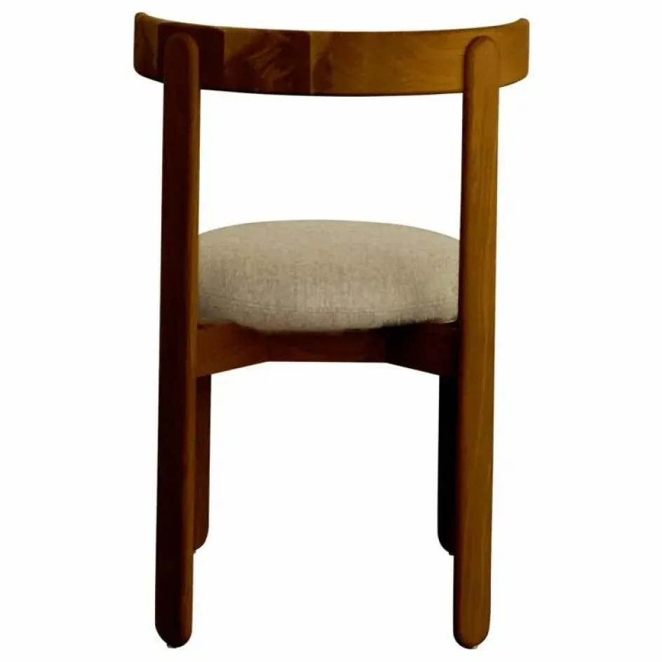 Sale Chaise Lilas en bois finition Teck, assise en lin | Chaises, Tabourets, Bancs