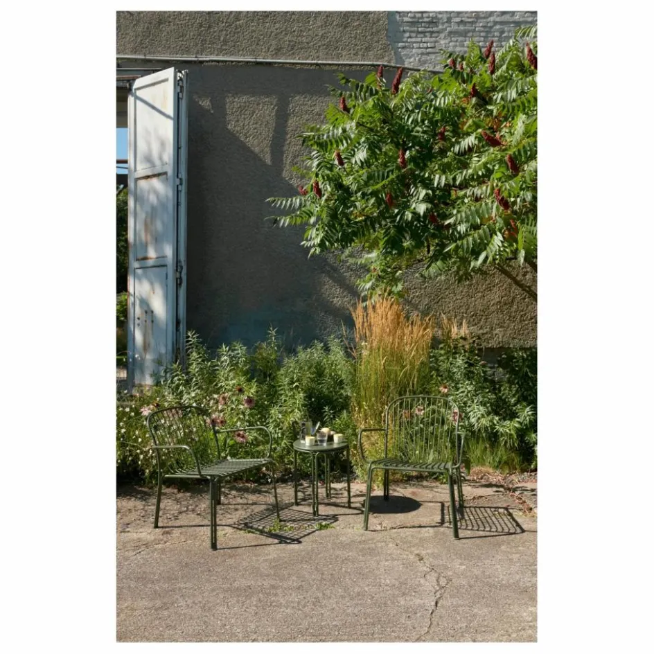 & Tradition Chaise lounge avec accoudoirs Thorvald SC101, Space Copenhagen | Vert foncé