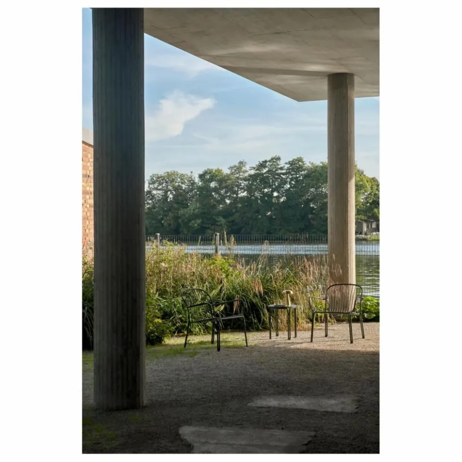 & Tradition Chaise lounge avec accoudoirs Thorvald SC101, Space Copenhagen | Vert foncé