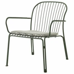 & Tradition Chaise lounge avec accoudoirs Thorvald SC101, Space Copenhagen | Vert foncé
