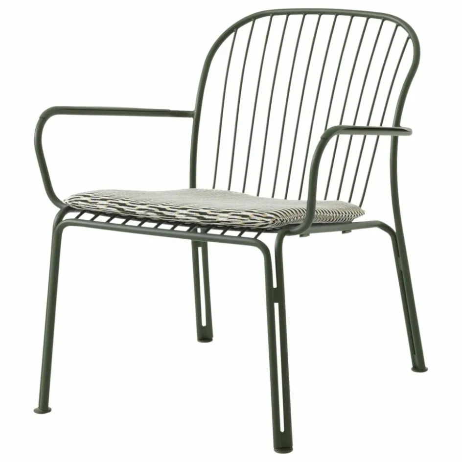 & Tradition Chaise lounge avec accoudoirs Thorvald SC101, Space Copenhagen | Vert foncé