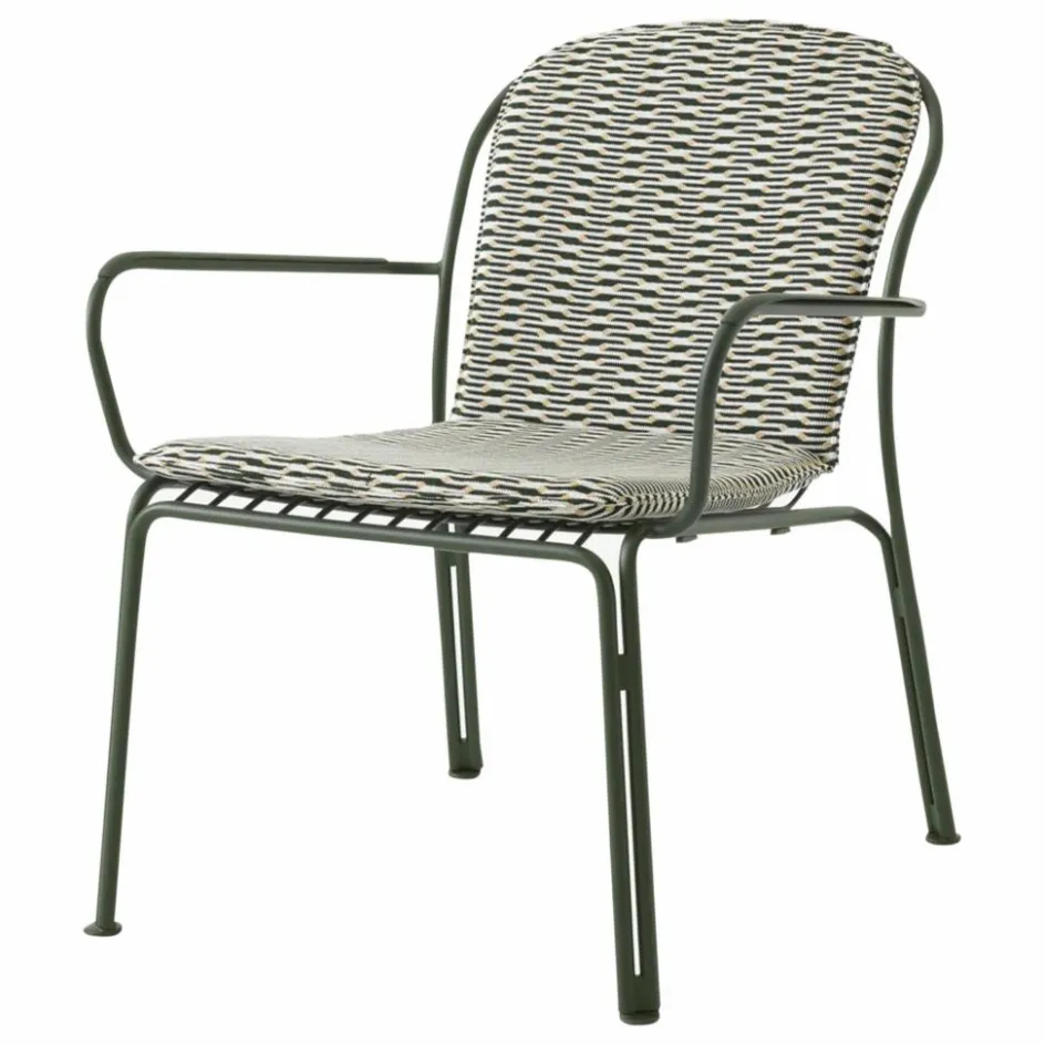 & Tradition Chaise lounge avec accoudoirs Thorvald SC101, Space Copenhagen | Vert foncé