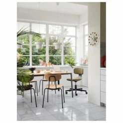 Discount Vitra Chaise Moca - Piétement chromé - Jasper Morrison | Chêne Foncé