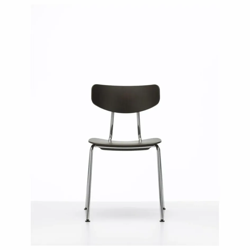 Discount Vitra Chaise Moca - Piétement chromé - Jasper Morrison | Chêne Foncé