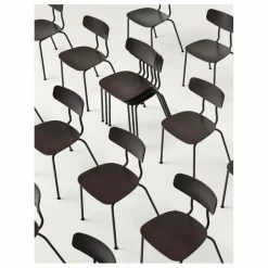Discount Vitra Chaise Moca - Piétement chromé - Jasper Morrison | Chêne Foncé