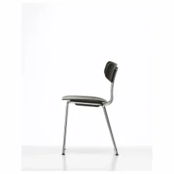 Discount Vitra Chaise Moca - Piétement chromé - Jasper Morrison | Chêne Foncé