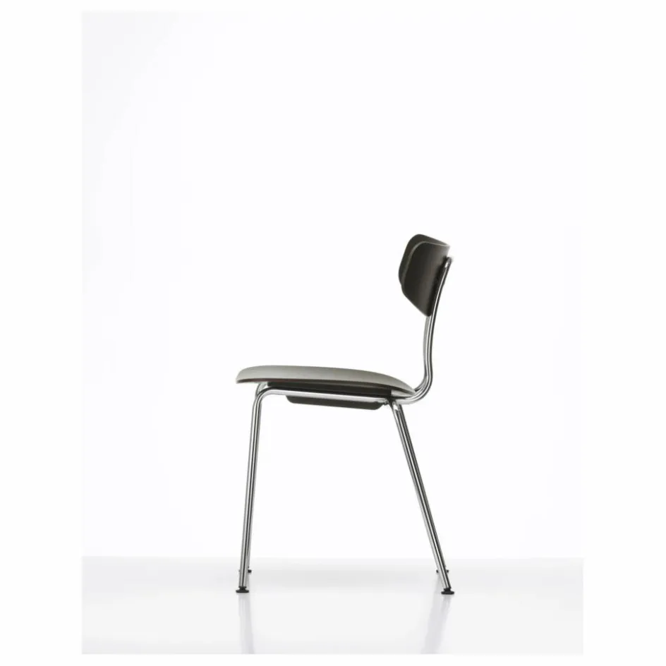 Discount Vitra Chaise Moca - Piétement chromé - Jasper Morrison | Chêne Foncé