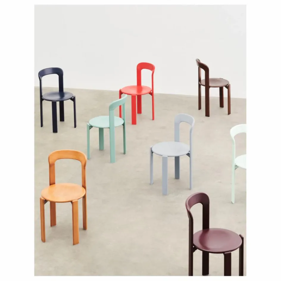 Hay Chaise Rey en bois laqué - Bruno Rey || Chaises, Tabourets, Bancs