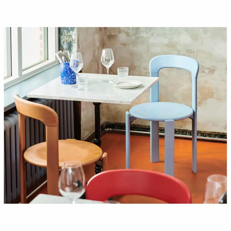 Sale Hay Chaise Rey en bois laqué - Bruno Rey | Orange