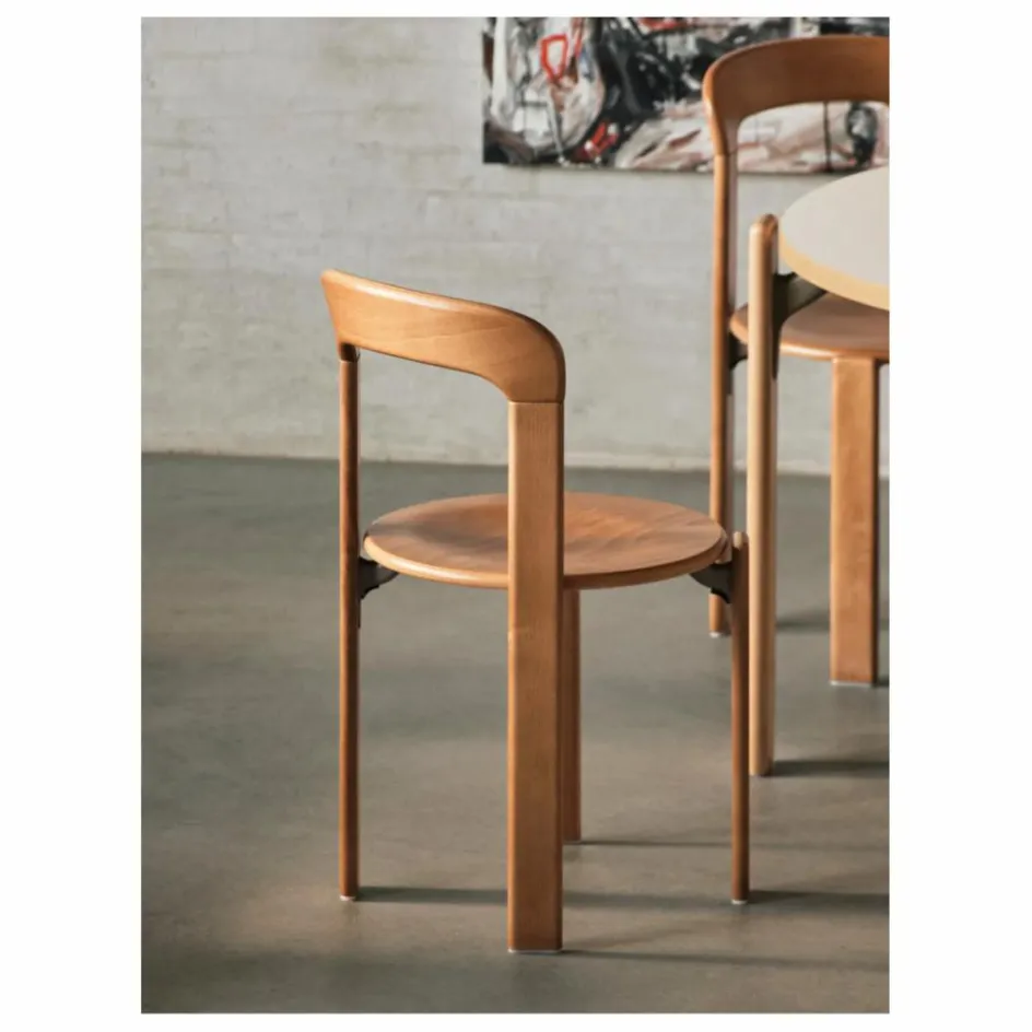 Sale Hay Chaise Rey en bois laqué - Bruno Rey | Orange