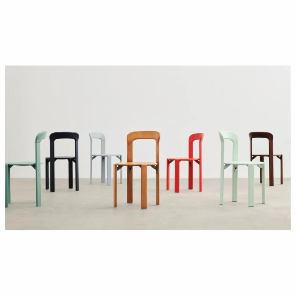 Hay Chaises, Tabourets, Bancs*Chaise Rey en bois laqué - Bruno Rey |