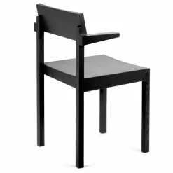 Outlet Valerie Objects Chaise Silent avec accoudoirs - Big Game | Charbon