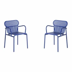 Outlet Petite friture Chaise Week-end avec accoudoirs - Set de 2 | Bleu