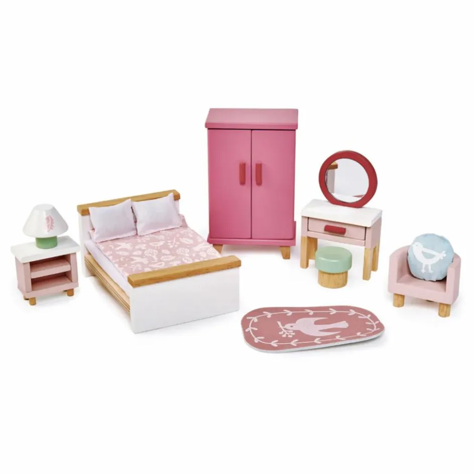 Tender Leaf Toys Chambre à coucher pour maison de poupées| Maisons De Poupées