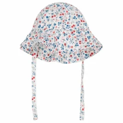 Petit Bateau Accessoires*Chapeau Fleurs Popeline Coton Bio |