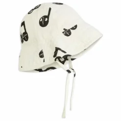 Discount Mini Rodini Chapeau Notes Coton Bio | Blanc
