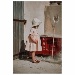 Poudre Organic Chapeau Pivoine Double Gaze de Coton Bio ||Enfant Accessoires|Accessoires