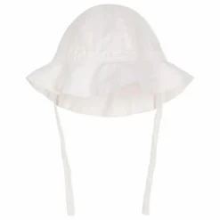 Outlet Petit Bateau Chapeau Popeline Coton Bio | Blanc