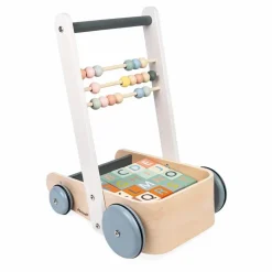 Chariot boulier et ses 20 cubes Porteurs, Trotteurs|Jouets D'Éveil