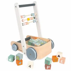 Chariot boulier et ses 20 cubes Porteurs, Trotteurs|Jouets D'Éveil